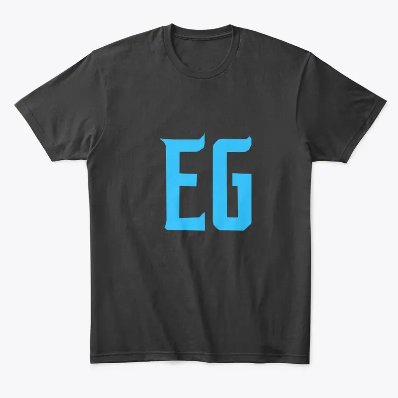 edthezombie17 EG blue logo T-shirt