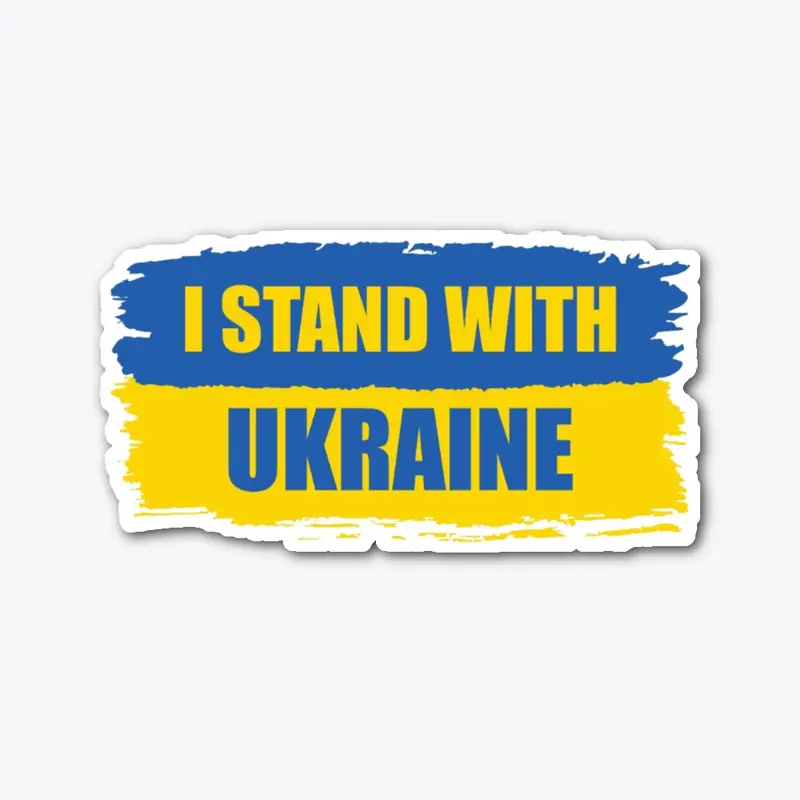 I stand with Ukraine  sticker